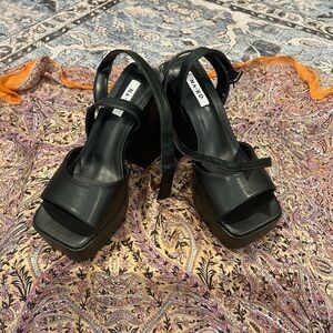 NA-KD BLACK chunky heels
